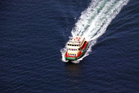 Aerial Image of FERRY ON THE HARBOUR