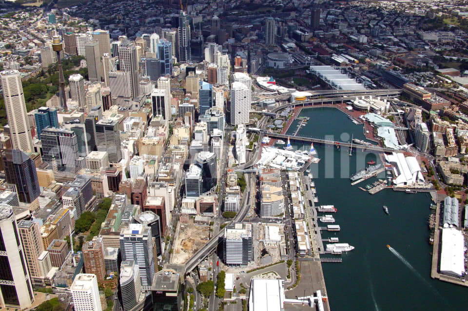 Aerial Image of Sydney to Darling Harbour