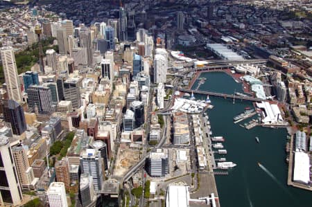 Aerial Image of SYDNEY TO DARLING HARBOUR.
