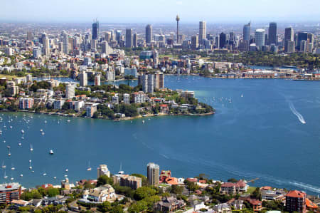 Aerial Image of POINT PIPER TO DARLING POINT