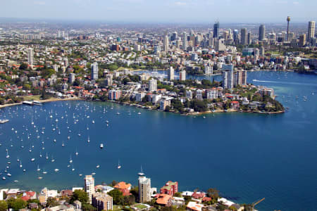 Aerial Image of THE EDGE OF POINT PIPER TO DARLING POINT