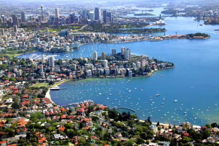 Aerial Image of DOUBLE BAY TO THE CITY