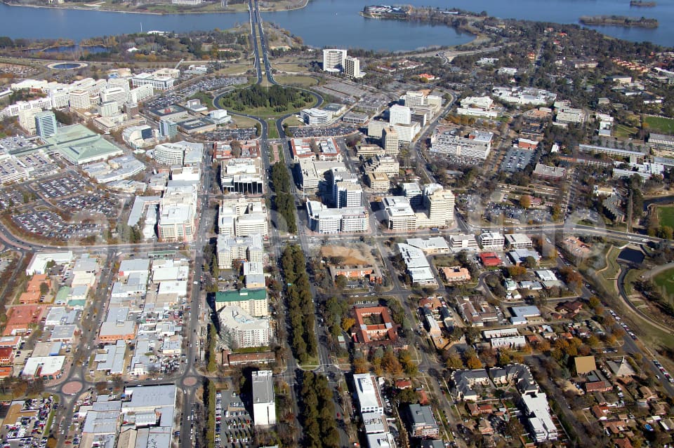 Aerial Image of Canberra CBD, ACT