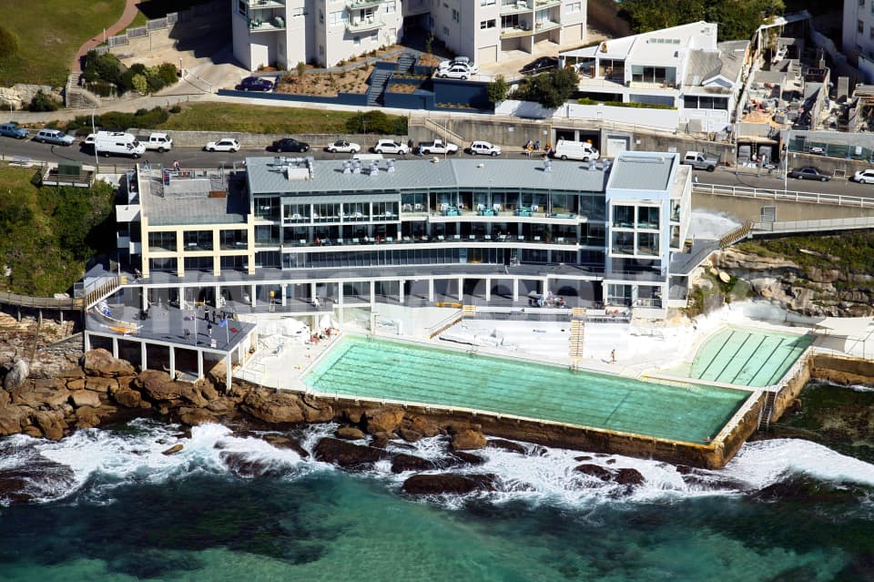 Aerial Image of Bondi Baths and Bondi Icebergs Club