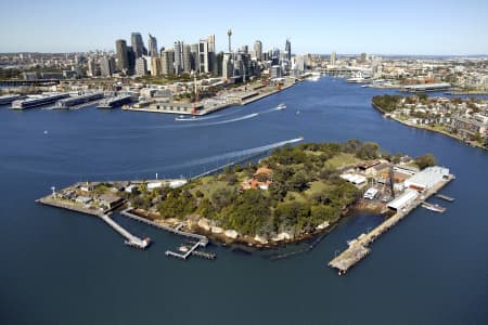 Aerial Image of GOAT ISLAND, SYDNEY HARBOUR