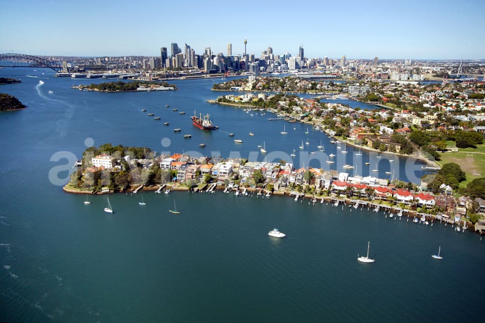 Aerial Image of Birchgrove and Snails Bay