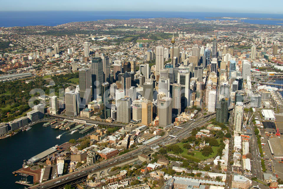 Aerial Image of The Rocks and Sydney