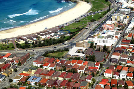 Aerial Image of BONDI BEACH.