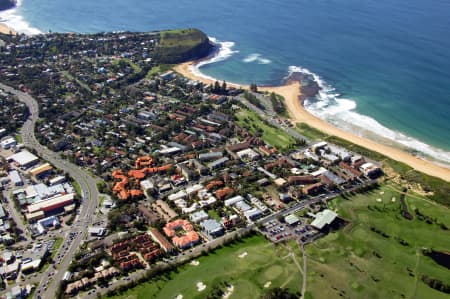 Aerial Image of BASIN BEACH AND MONA VALE BEACH.