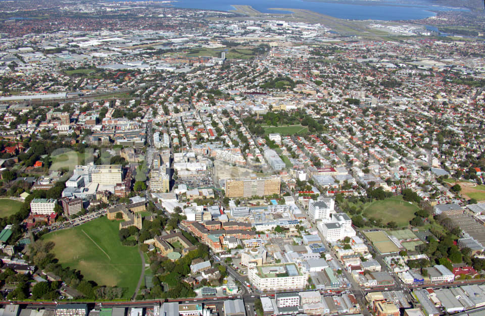 Aerial Image of Camperdown and the University of Sydney