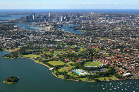 Aerial Image of ROZELLE AND LILYFIELD.