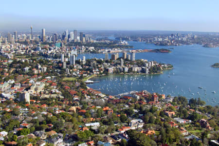 Aerial Image of DOUBLE BAY AND BELLEVUE HILL.