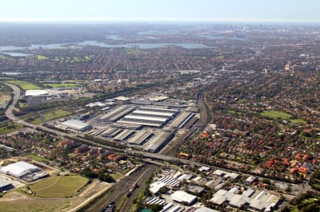 Aerial Image of HOMEBUSH WEST AND FLEMINGTON MARKETS.