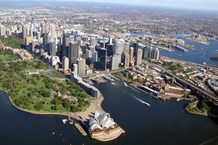 Aerial Image of OPERA HOUSE AND CIRCULAR QUAY