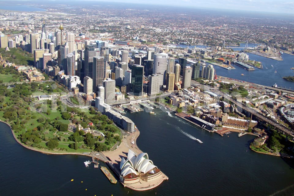 Aerial Image of Opera House and Circular Quay