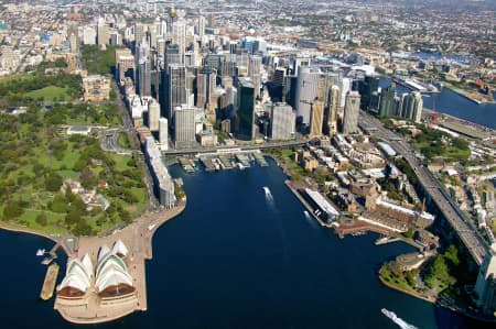 Aerial Image of OPERA HOUSE AND CIRCULAR QUAY