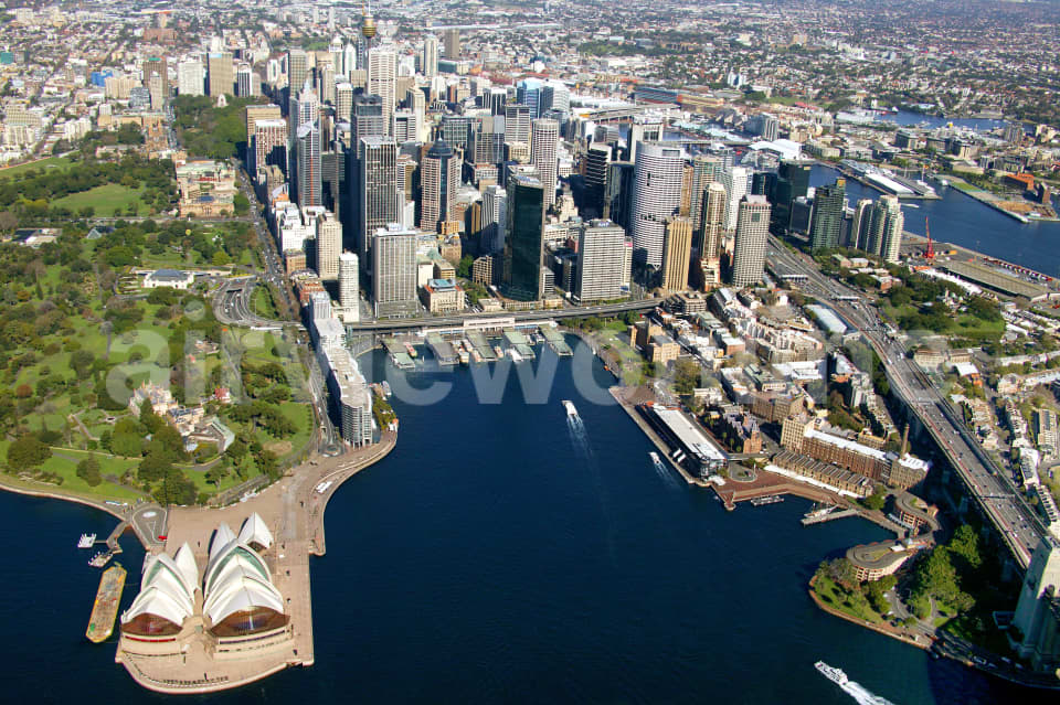 Aerial Image of Opera House and Circular Quay
