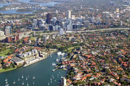 Aerial Image of NORTH SYDNEY AND NEUTRAL BAY.