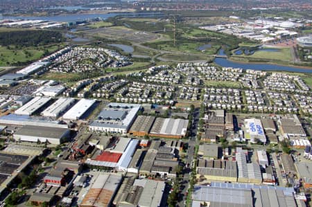 Aerial Image of SILVERWATER AND NEWINGTON.