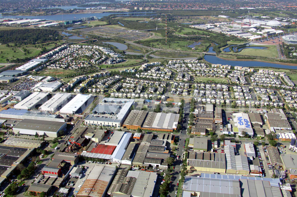 Aerial Image of Silverwater and Newington