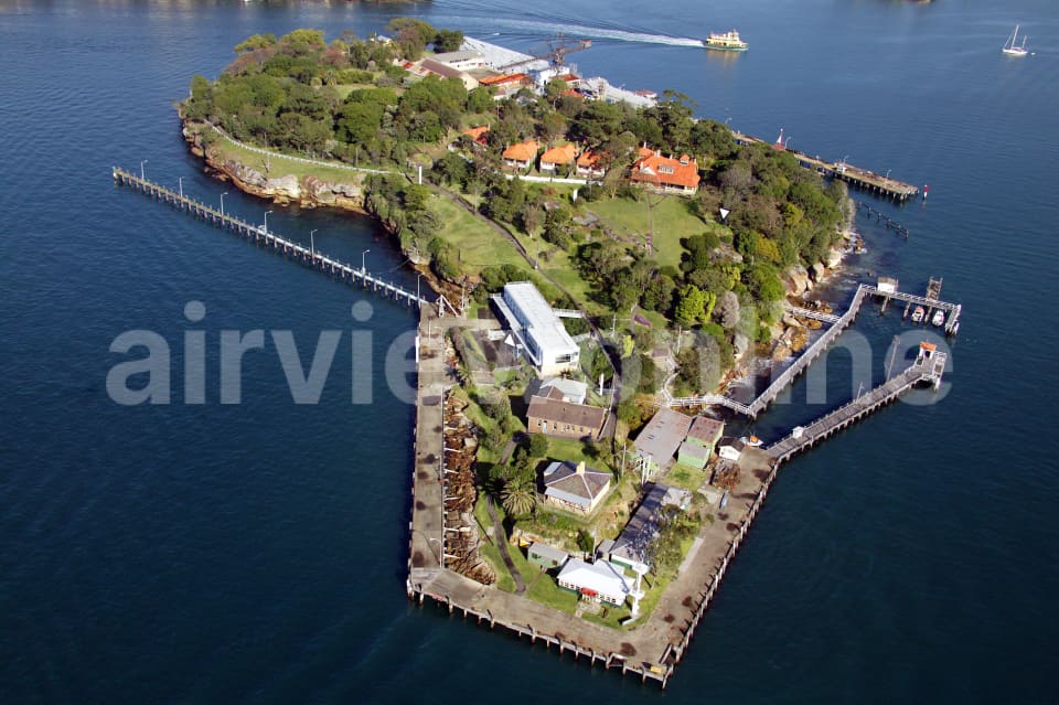 Aerial Image of Goat Island, Sydney Harbour