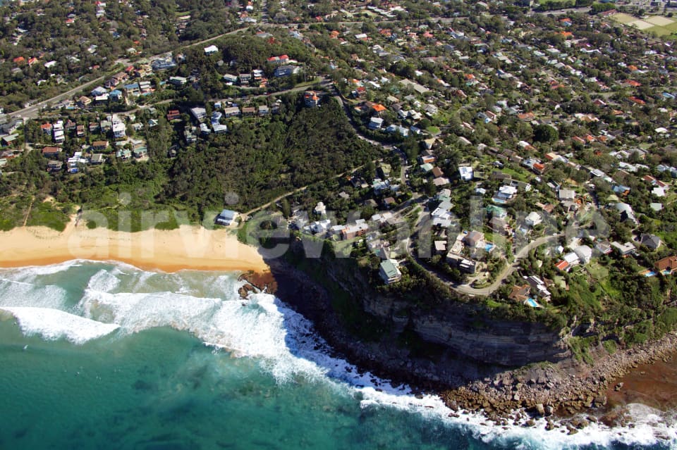 Aerial Image of Bungan Head and beach
