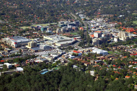 Aerial Image of HORNSBY CBD CLOSEUP.