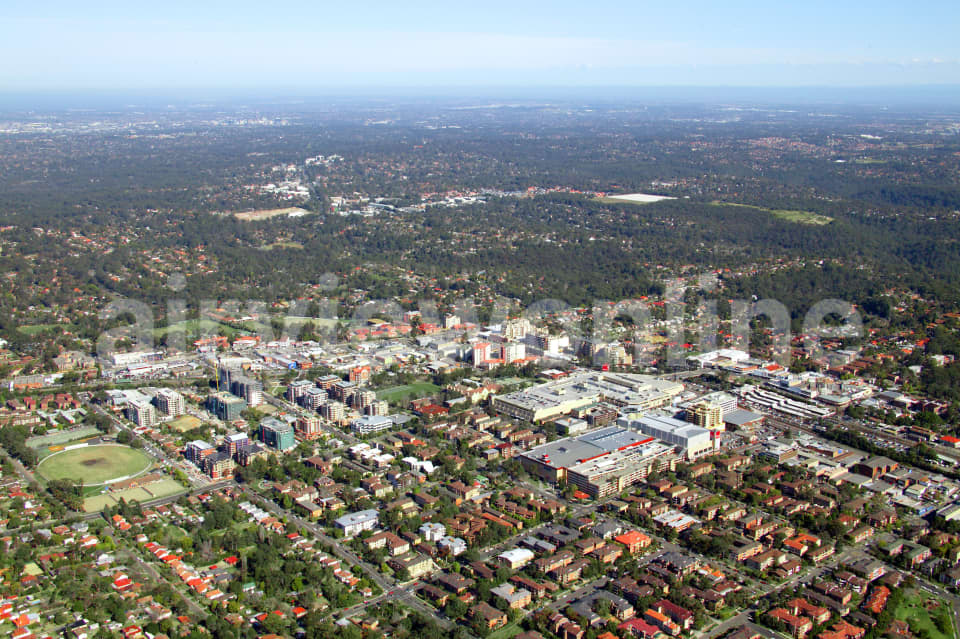 Aerial Image of Hornsby CBD