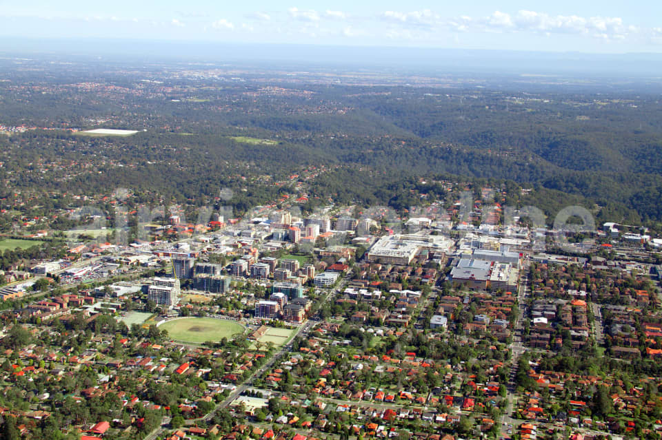 Aerial Image of Hornsby from the east