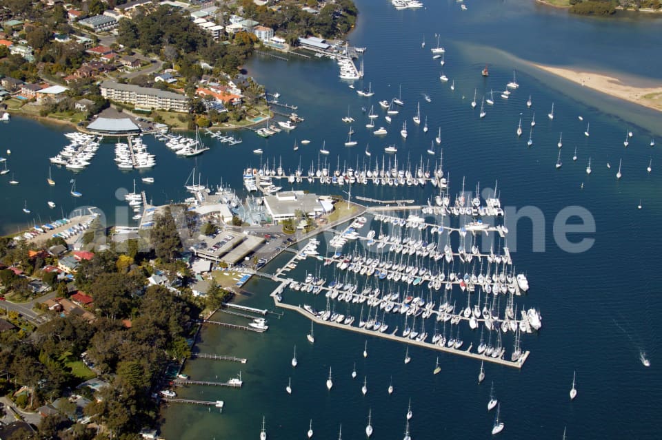 Aerial Image of Royal Prince Alfred Yacht Club