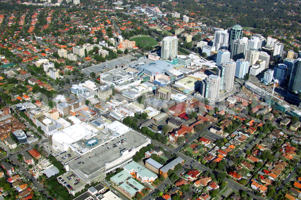 Aerial Image of Chatswood Chase and beyond