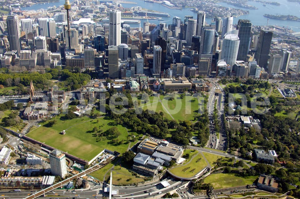 Aerial Image of Sydney Art Gallery and The Domain