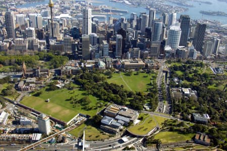 Aerial Image of SYDNEY ART GALLERY AND THE DOMAIN.