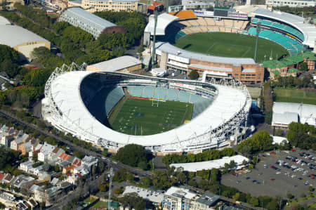 Aerial Image of SYDNEY FOOTBALL STADIUM AND SYDNEY CRICKET GROUND