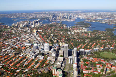Aerial Image of ST LEONARDS TO THE CITY
