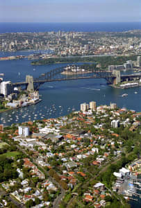 Aerial Image of MCMAHONS POINT AND LAVENDER BAY.