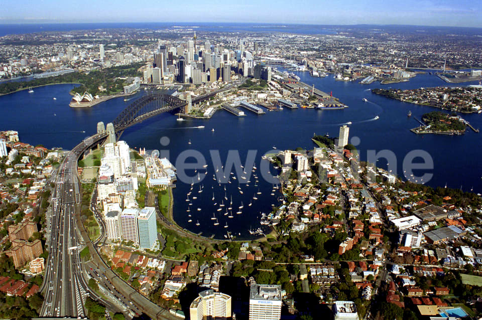 Aerial Image of Lavender Bay to the City