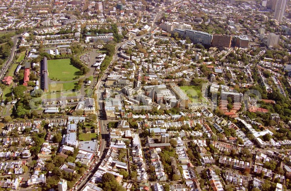 Aerial Image of Paddington and Victoria Barracks