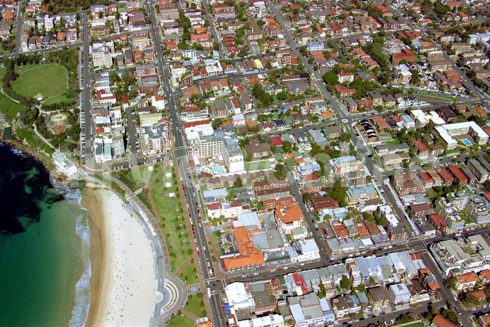 Aerial Image of Coogee shopping area