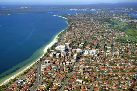 Aerial Image of BRIGHTON-LE-SANDS BEACH AND BOTANY BAY.