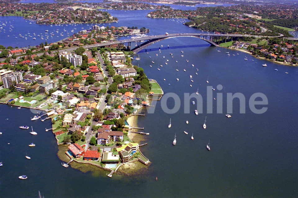 Aerial Image of Wrights Point and Gladesville Bridge