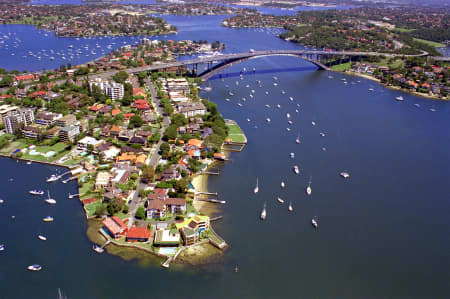 Aerial Image of WRIGHTS POINT AND GLADESVILLE BRIDGE