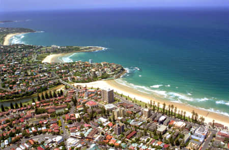 Aerial Image of QUEENSCLIFF BEACH AND HEADLAND.