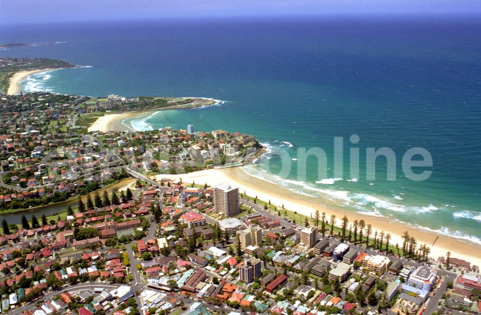 Aerial Image of Queenscliff beach and headland