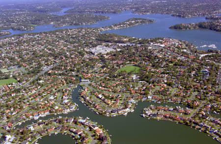 Aerial Image of SYLVANIA WATERS TO SYLVANIA.