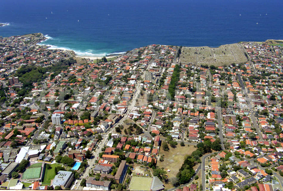 Aerial Image of Bronte to the ocean