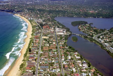Aerial Image of NARRABEEN LAGOON, BEACH AND VILLAGE