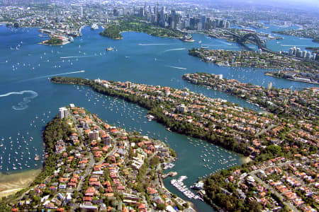 Aerial Image of MOSMAN WHARF TO THE CITY