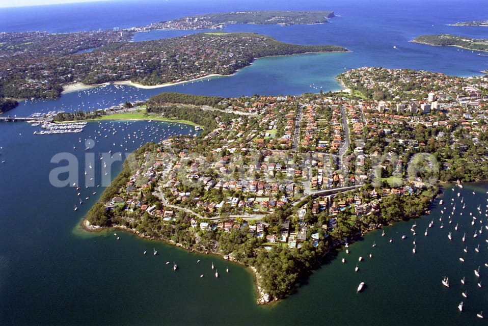 Aerial Image of Mosman and Middle Harbour