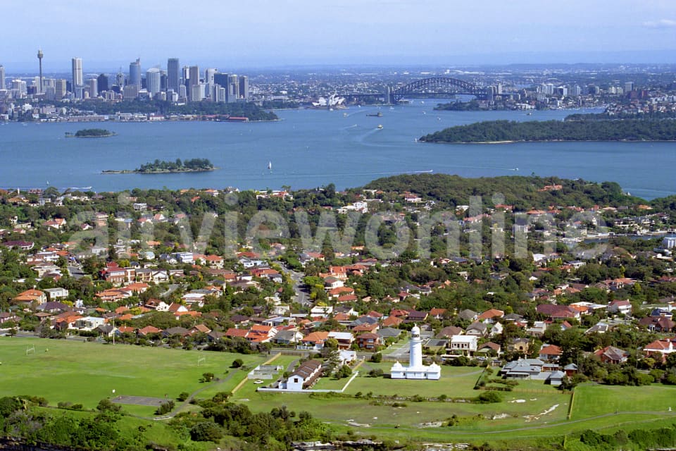Aerial Image of Macquarie Lighthouse to Sydney City